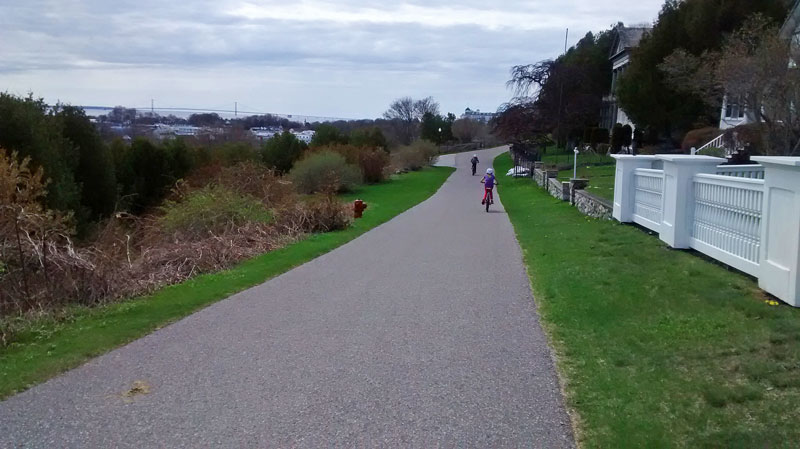 biking huron road mackinac island